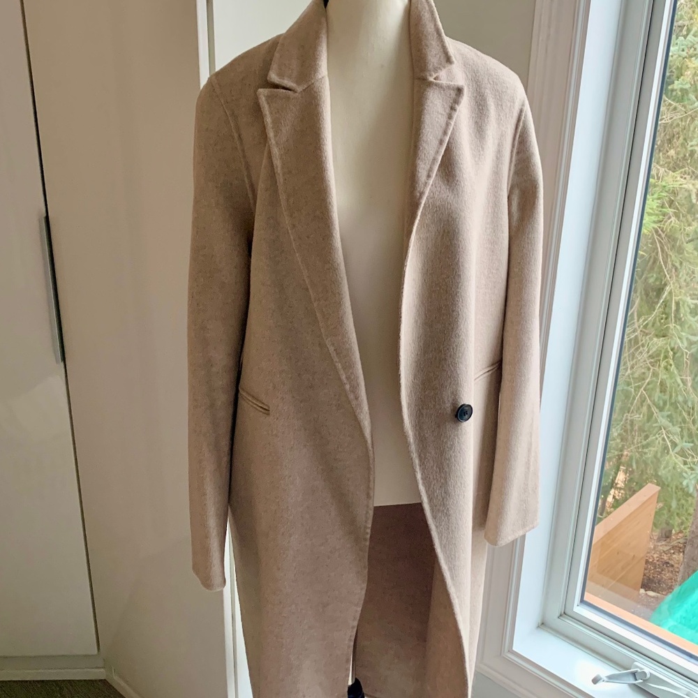 Zara woman coat wool mix NEW Medium